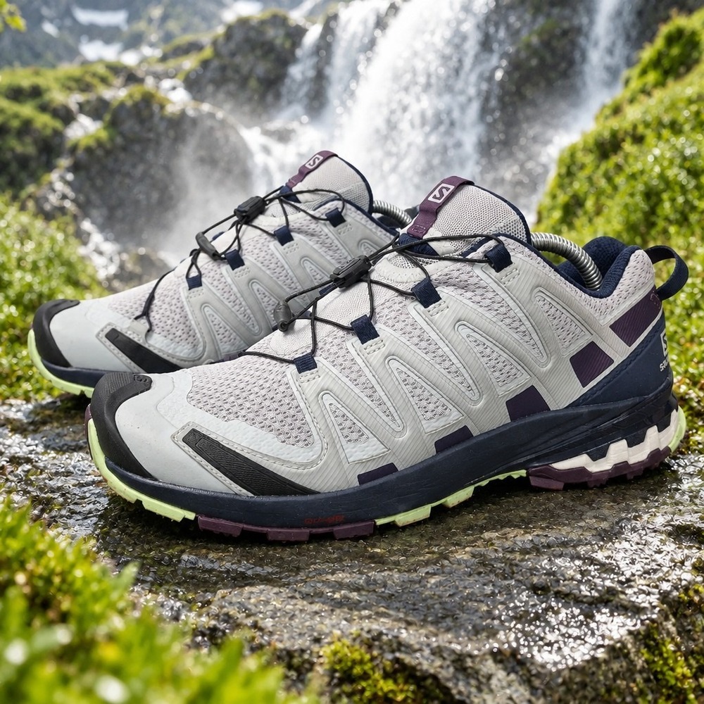 Salomon XA Pro 3D V8 409870 Women's US 11 Gray Waterproof Trail/Hiking Shoes